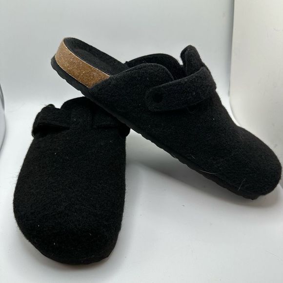 CUSHIONAIRE Womens Clog 11 BLACK FUR - Picture 6 of 7